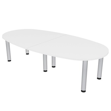 Skutchi Designs 45 in W, 96 in L, 29 in H, Engineered Wood Top, White HAR-BOVL-46X93-PT-09